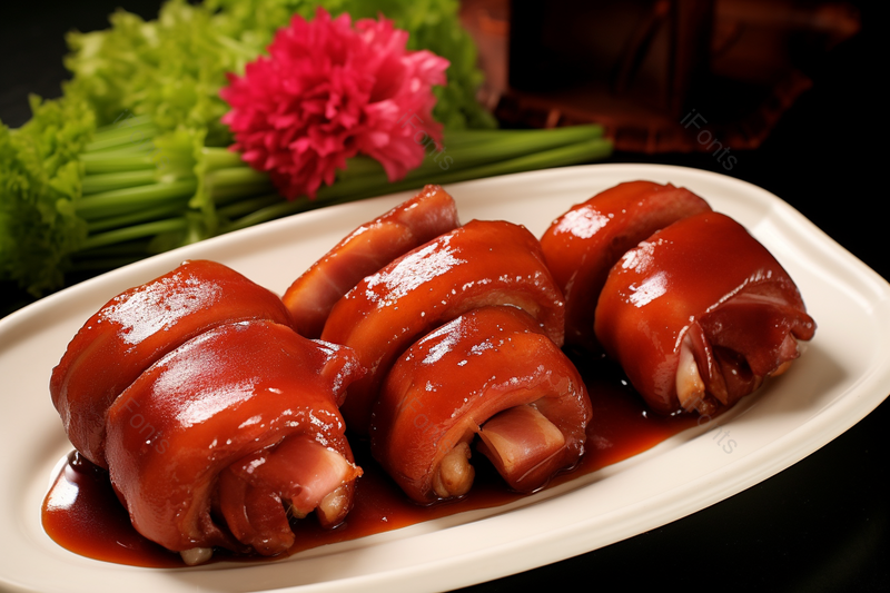 红色酱汁诱人美食酱猪手,高清,摄影图,摄影图片,图片大全,摄影图免费下载